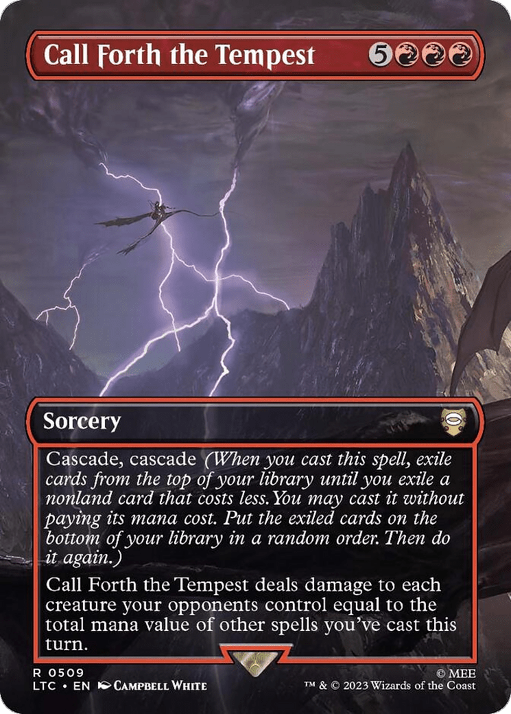 Call Forth the Tempest (Borderless) [The Lord of the Rings: Tales of Middle-Earth Commander] MTG Single Magic: The Gathering  | Multizone: Comics And Games