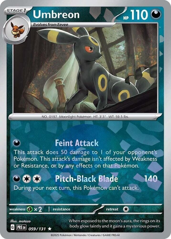 Umbreon (059/131) (Poke Ball Pattern) [Scarlet & Violet: Prismatic Evolutions] Pokemon Single Pokémon  | Multizone: Comics And Games
