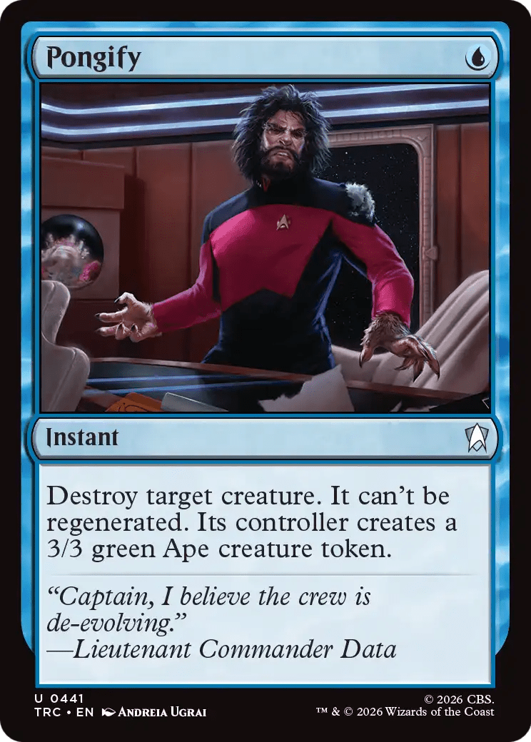 Pongify (Surge Foil) [Star Trek Commander] MTG Single Magic: The Gathering  | Multizone: Comics And Games