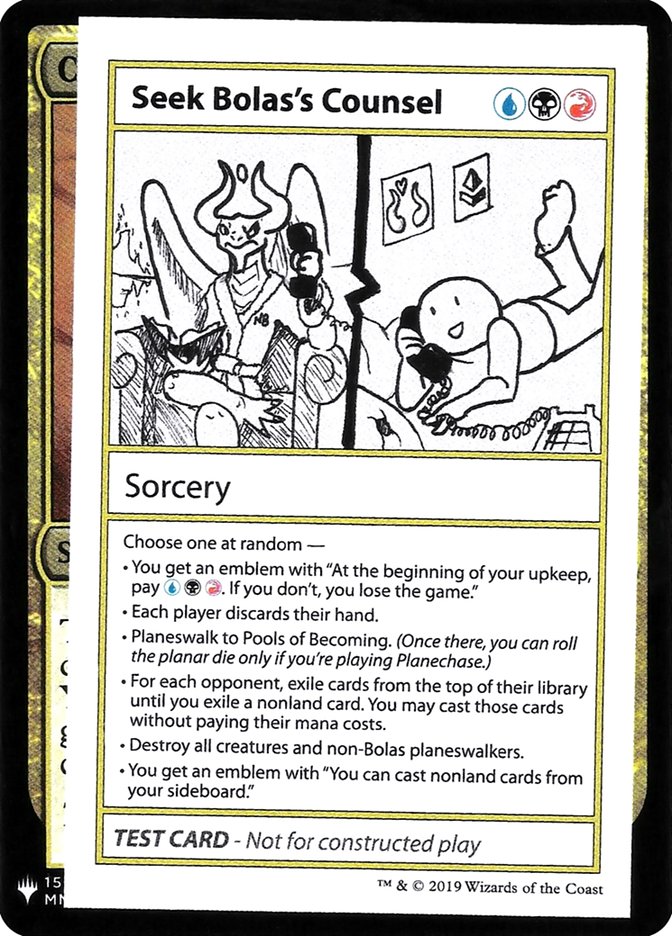 Seek Bolas's Counsel [Mystery Booster Playtest Cards] | Multizone: Comics And Games