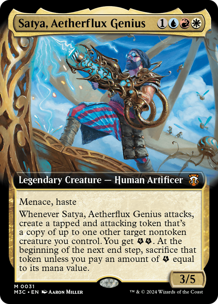 Satya, Aetherflux Genius (Extended Art) [Modern Horizons 3 Commander] | Multizone: Comics And Games