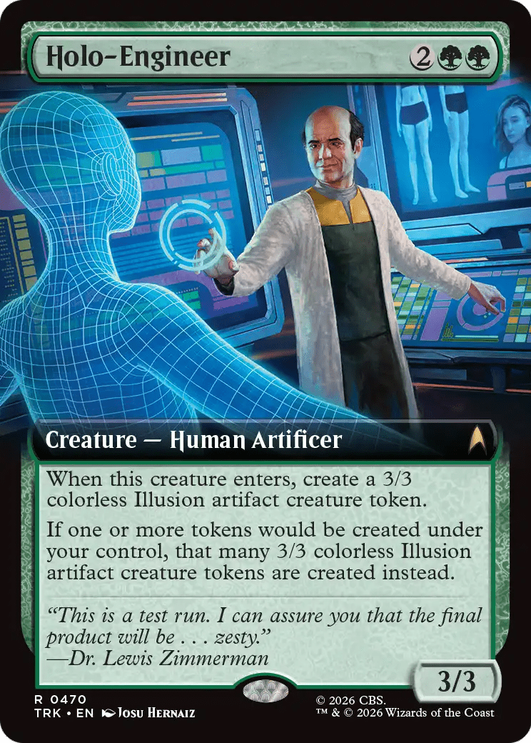 Holo-Engineer (Extended Art) [Star Trek] MTG Single Magic: The Gathering  | Multizone: Comics And Games