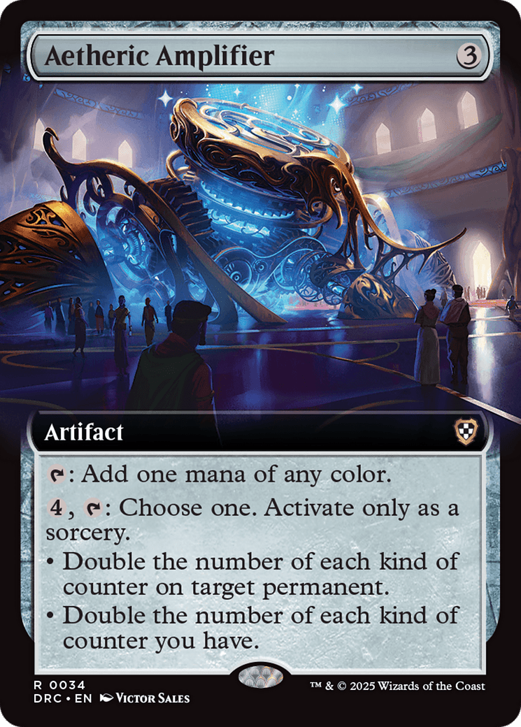 Aetheric Amplifier (Extended Art) [Aetherdrift Commander] MTG Single Magic: The Gathering  | Multizone: Comics And Games