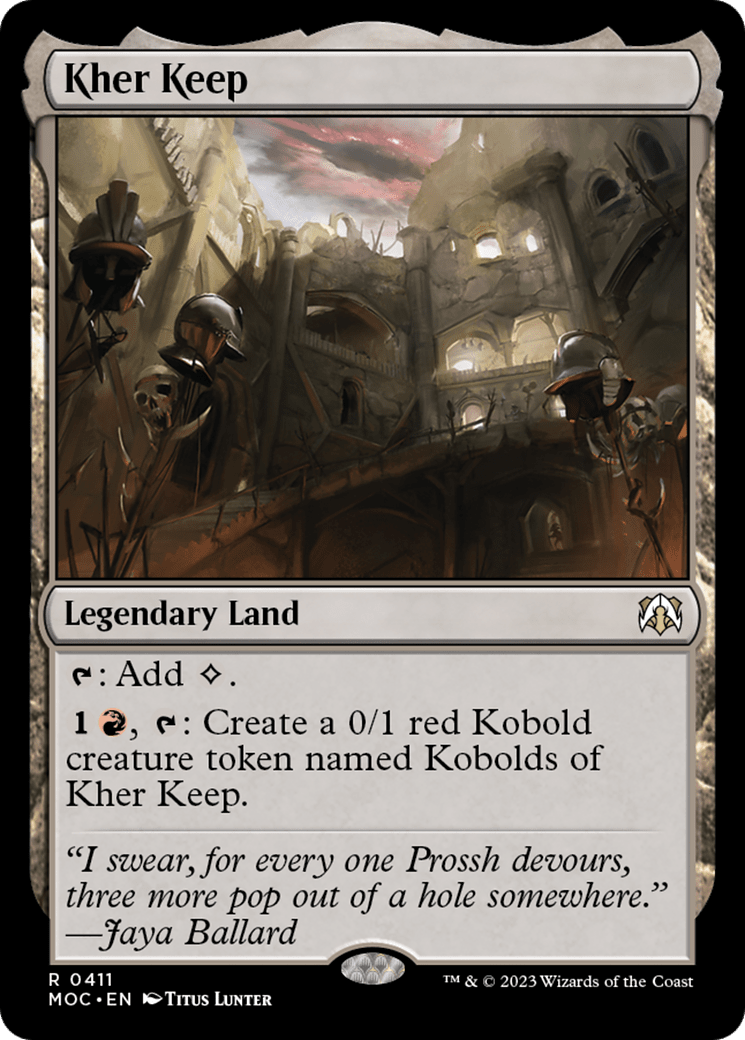 Kher Keep [March of the Machine Commander] MTG Single Magic: The Gathering  | Multizone: Comics And Games