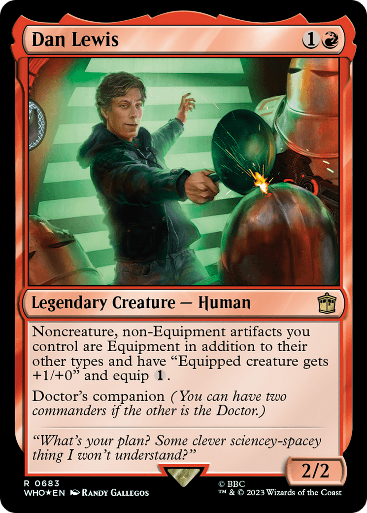 Dan Lewis (Surge Foil) [Doctor Who] MTG Single Magic: The Gathering  | Multizone: Comics And Games