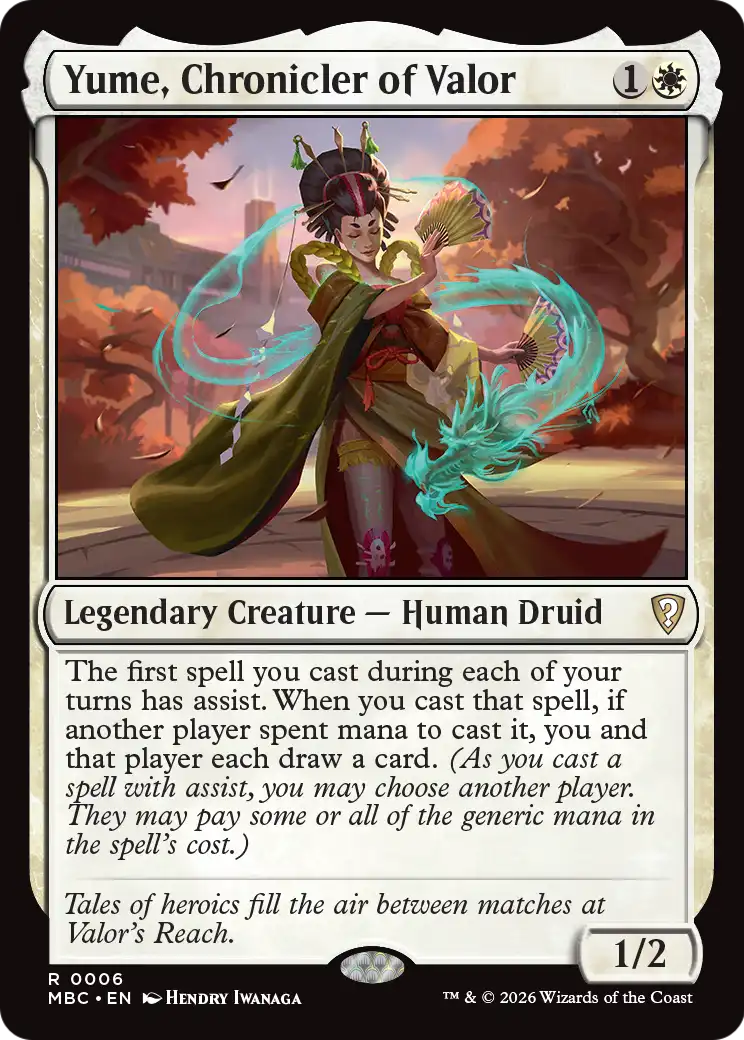 Yume, Chronicler of Valor [Mystery Booster: Commander Edition] | Multizone: Comics And Games