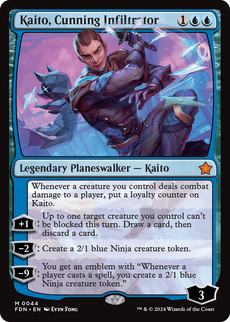 Kaito, Cunning Infiltrator [Foundations] MTG Single Magic: The Gathering  | Multizone: Comics And Games