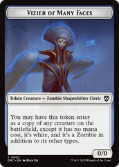 Angel of Sanctions // Vizier of Many Faces Double-Sided Token [Aetherdrift Commander] MTG Single Magic: The Gathering  | Multizone: Comics And Games