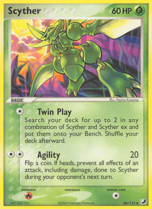 Scyther (46/115) [EX: Unseen Forces] Pokemon Single Pokémon  | Multizone: Comics And Games