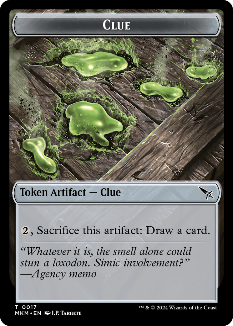 Clue (0017) // A 0044 Double-Sided Token [Murders at Karlov Manor Tokens] MTG Single Magic: The Gathering  | Multizone: Comics And Games