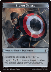 The Tiger God // Sturdy Shield Double-Sided Token [Marvel Super Heroes Tokens] MTG Single Magic: The Gathering  | Multizone: Comics And Games