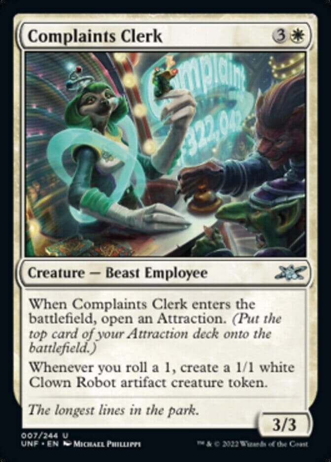 Complaints Clerk [Unfinity] MTG Single Magic: The Gathering  | Multizone: Comics And Games
