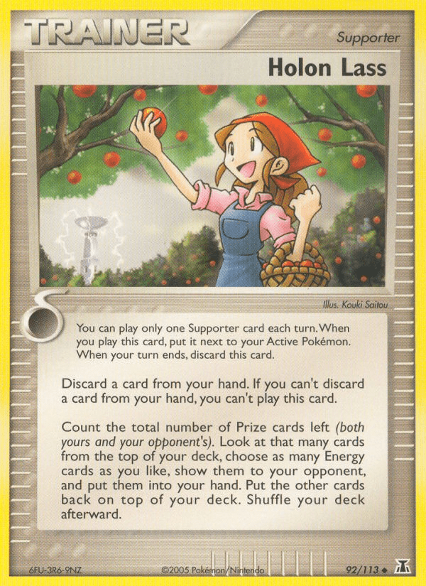 Holon Lass (92/113) [EX: Delta Species] Pokemon Single Pokémon  | Multizone: Comics And Games