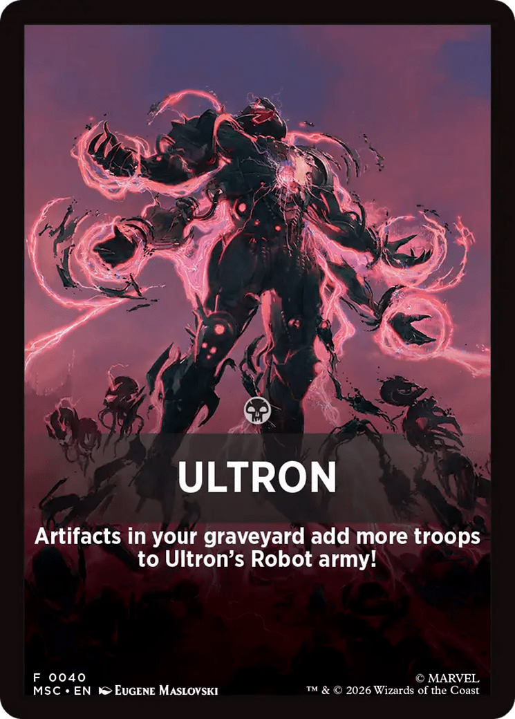 Ultron Theme Card [Marvel Super Heroes Commander] MTG Single Magic: The Gathering  | Multizone: Comics And Games