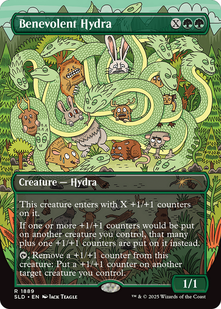 Benevolent Hydra (Rainbow Foil) [Secret Lair Drop Series] MTG Single Magic: The Gathering  | Multizone: Comics And Games