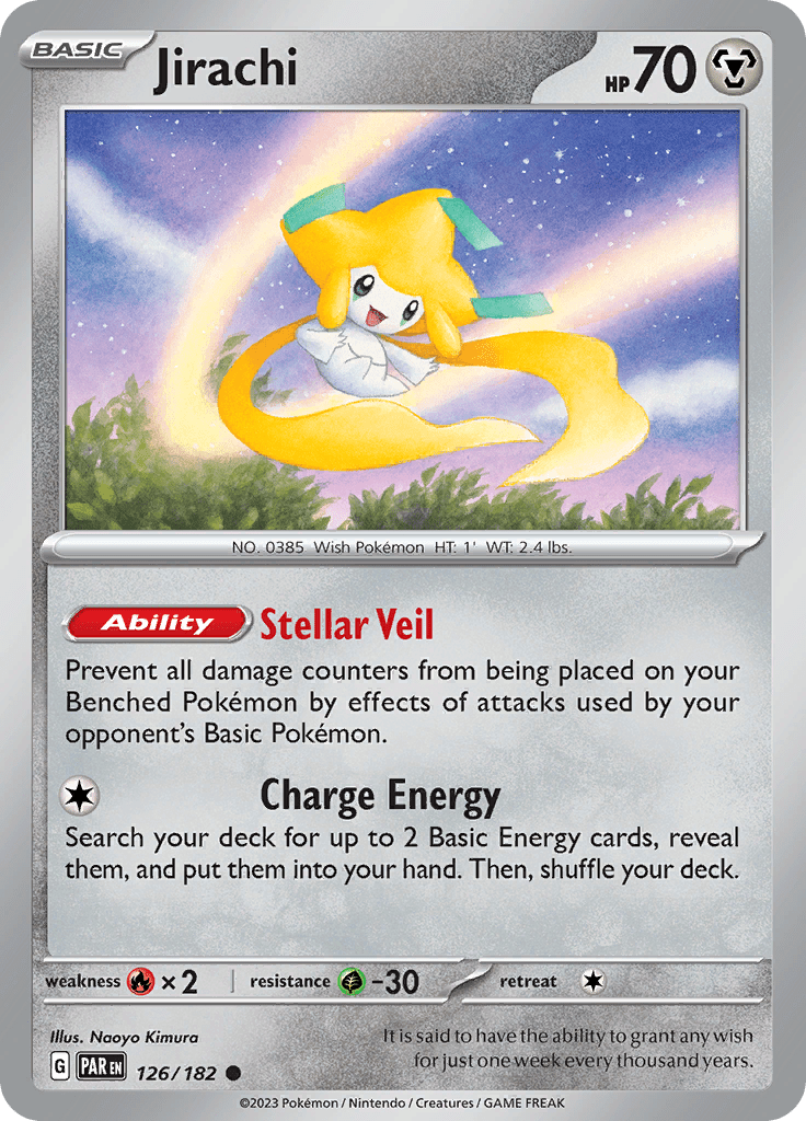 Jirachi (126/182) [Scarlet & Violet: Paradox Rift] Pokemon Single Pokémon  | Multizone: Comics And Games