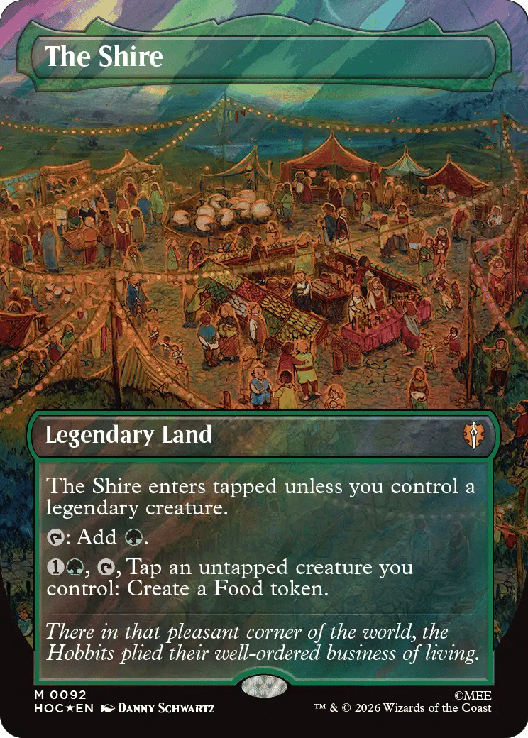 The Shire (Borderless) (Surge Foil) [The Hobbit: Eternal-Legal] MTG Single Magic: The Gathering  | Multizone: Comics And Games