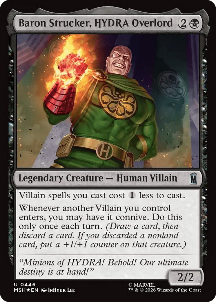 Baron Strucker, HYDRA Overlord (Surge Foil) [Marvel Super Heroes] MTG Single Magic: The Gathering  | Multizone: Comics And Games