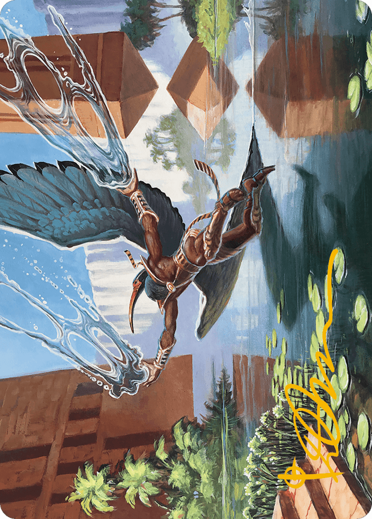 Nadu, Winged Wisdom Art Card (Gold-Stamped Signature) [Modern Horizons 3 Art Series] MTG Single Magic: The Gathering  | Multizone: Comics And Games