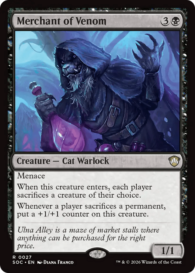 Merchant of Venom [Secrets of Strixhaven Commander] MTG Single Magic: The Gathering  | Multizone: Comics And Games
