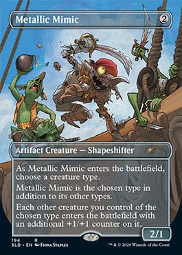 Metallic Mimic (Borderless) [Secret Lair Drop Series] MTG Single Magic: The Gathering  | Multizone: Comics And Games
