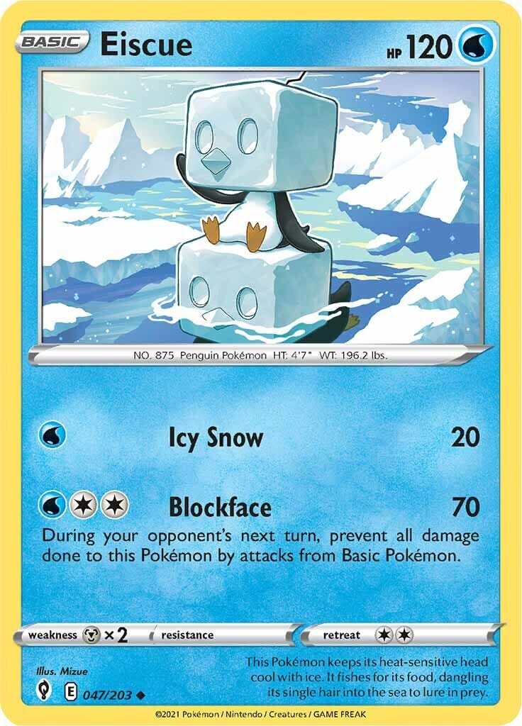 Eiscue (047/203) [Sword & Shield: Evolving Skies] Pokemon Single Pokémon  | Multizone: Comics And Games