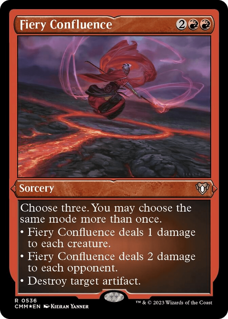 Fiery Confluence (Foil Etched) [Commander Masters] MTG Single Magic: The Gathering  | Multizone: Comics And Games