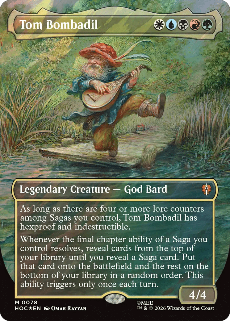 Tom Bombadil (Borderless) (Surge Foil) [The Hobbit] MTG Single Magic: The Gathering  | Multizone: Comics And Games