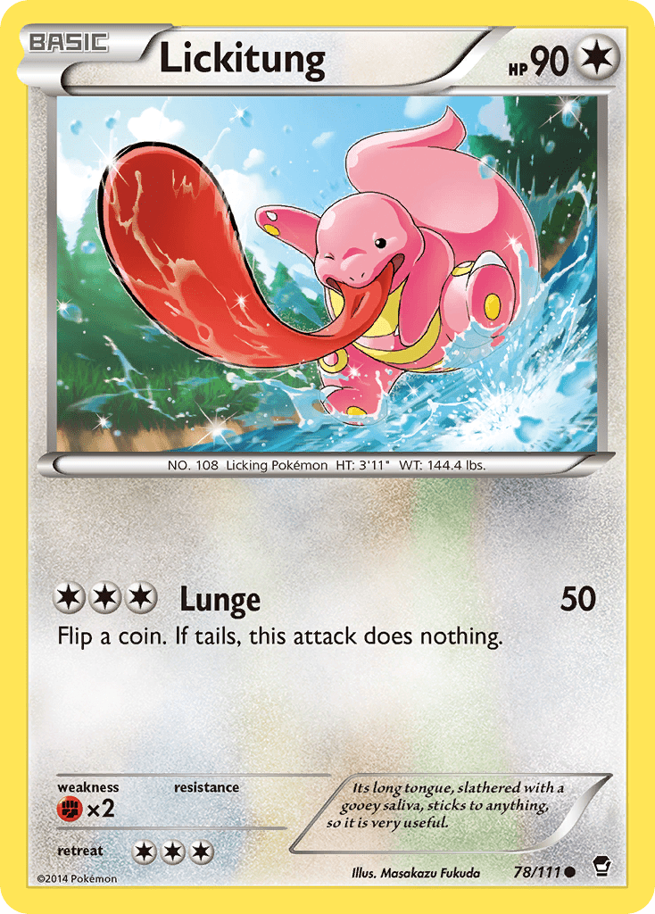 Lickitung (78/111) [XY: Furious Fists] Pokemon Single Pokémon  | Multizone: Comics And Games