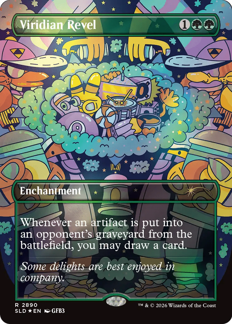 Viridian Revel [Secret Lair Drop Series] MTG Single Magic: The Gathering  | Multizone: Comics And Games