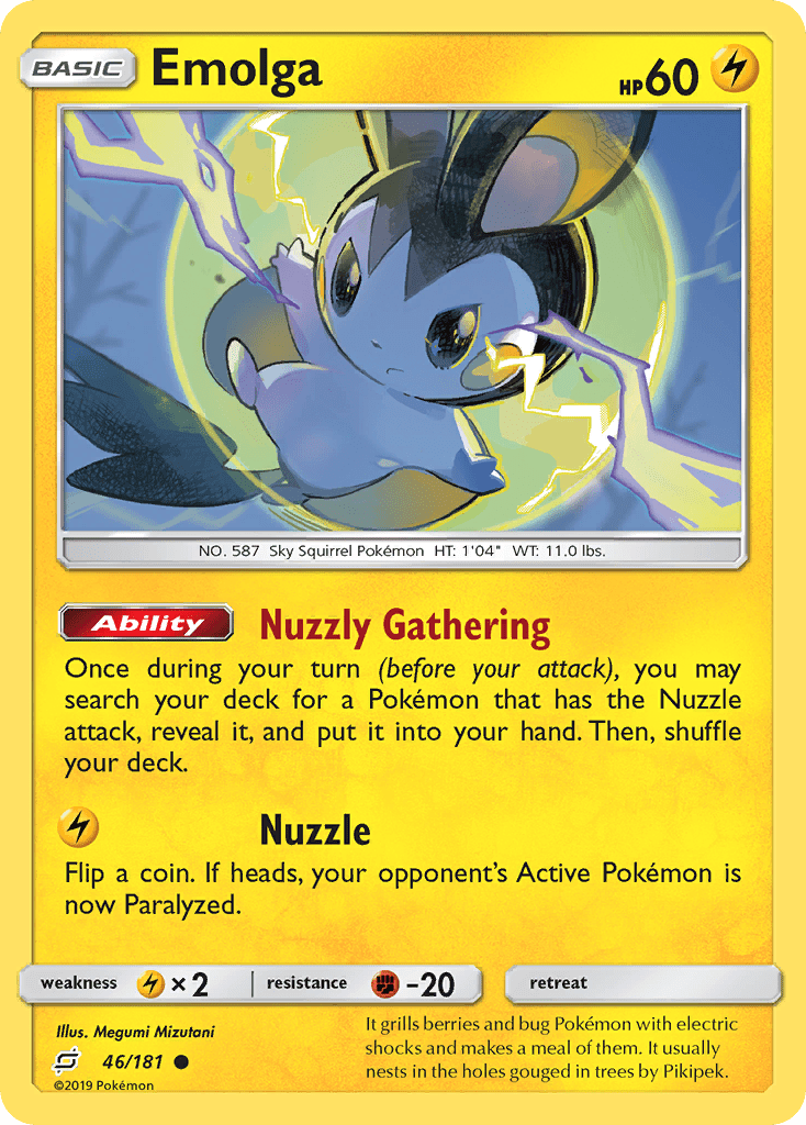 Emolga (46/181) [Sun & Moon: Team Up] Pokemon Single Pokémon  | Multizone: Comics And Games