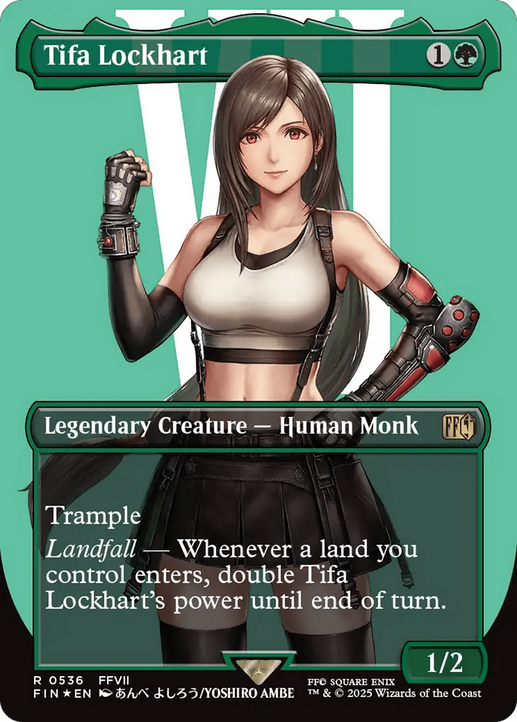 Tifa Lockhart (Borderless) (Surge Foil) [FINAL FANTASY] MTG Single Magic: The Gathering  | Multizone: Comics And Games