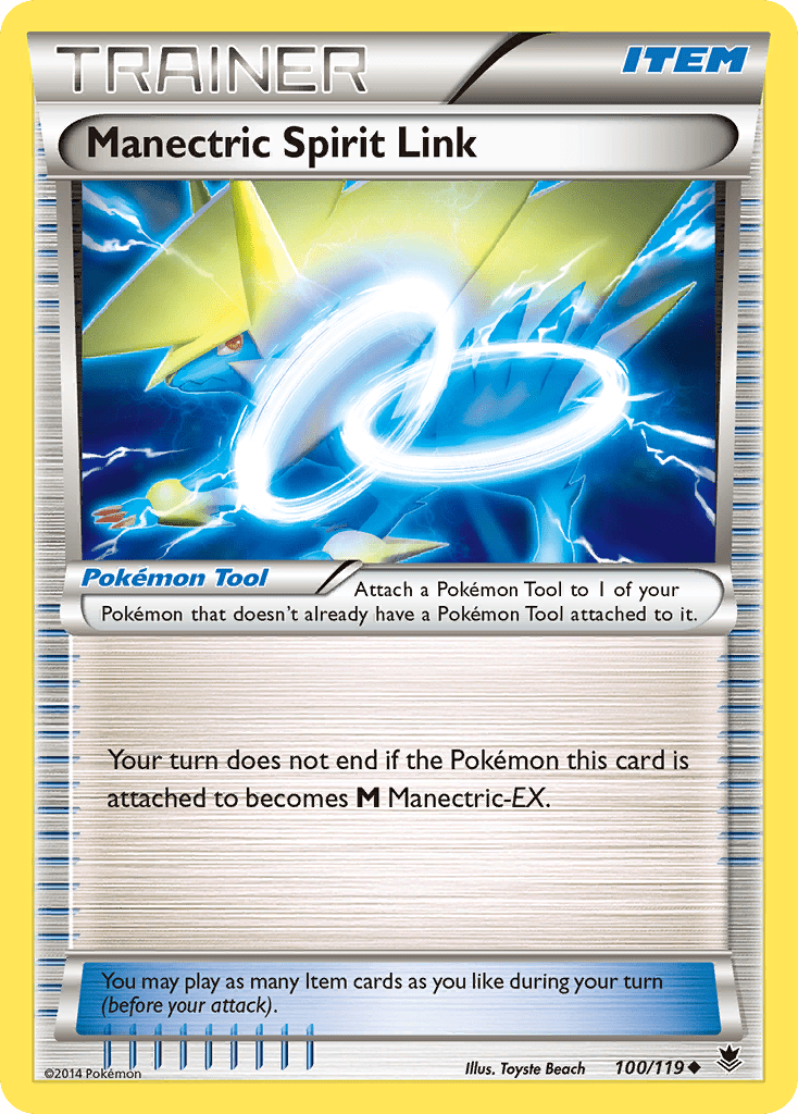 Manectric Spirit Link (100/119) [XY: Phantom Forces] Pokemon Single Pokémon  | Multizone: Comics And Games