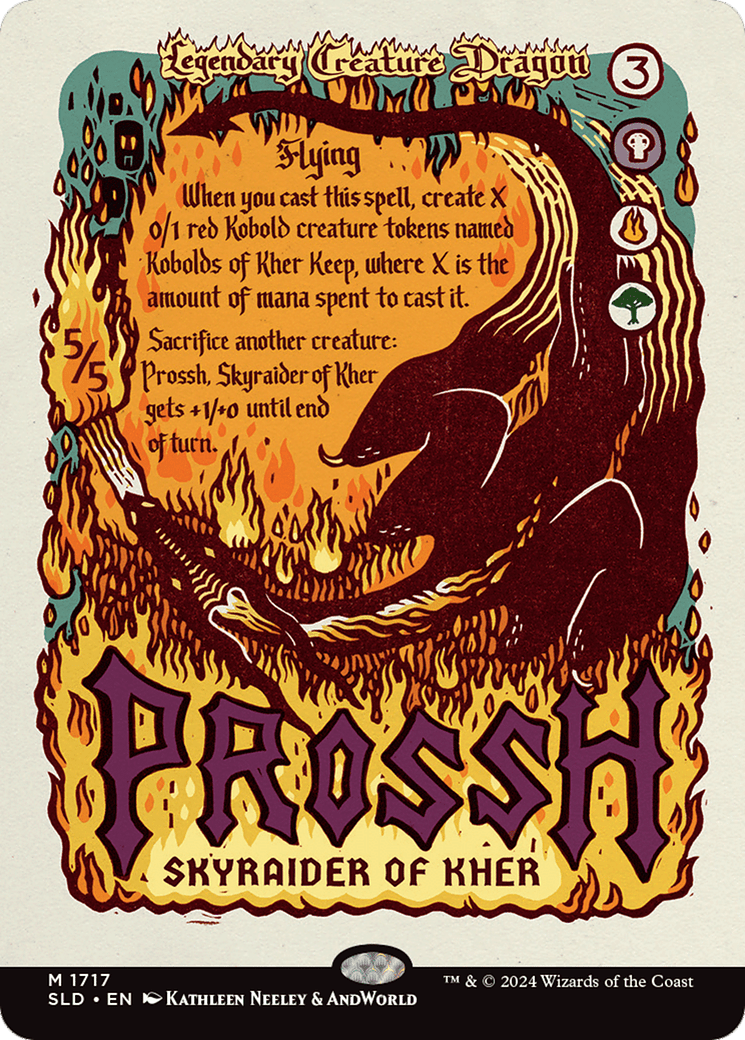 Prossh, Skyraider of Kher (Rainbow Foil) [Secret Lair Drop Series] MTG Single Magic: The Gathering  | Multizone: Comics And Games
