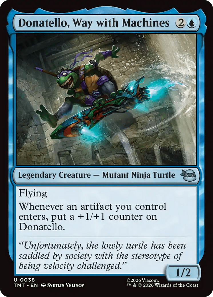 Donatello, Way with Machines [Teenage Mutant Ninja Turtles] MTG Single Magic: The Gathering  | Multizone: Comics And Games