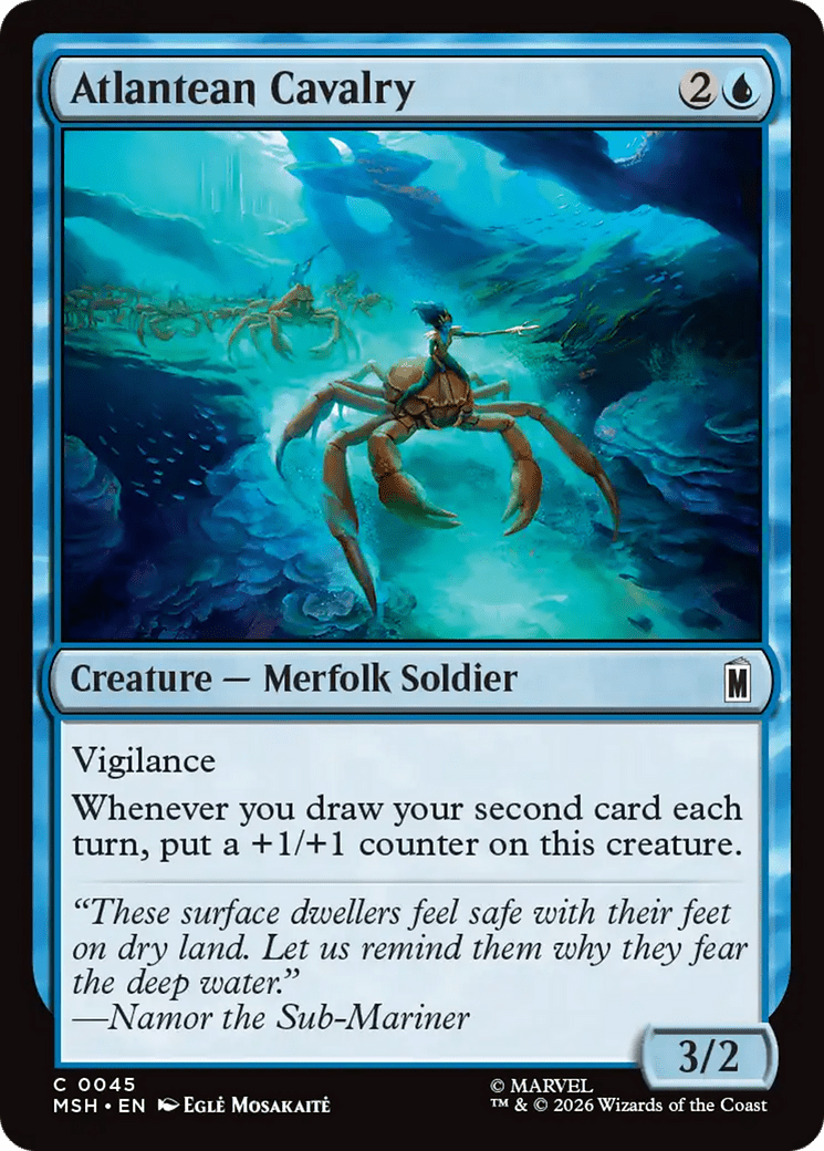 Atlantean Cavalry [Marvel Super Heroes] MTG Single Magic: The Gathering  | Multizone: Comics And Games