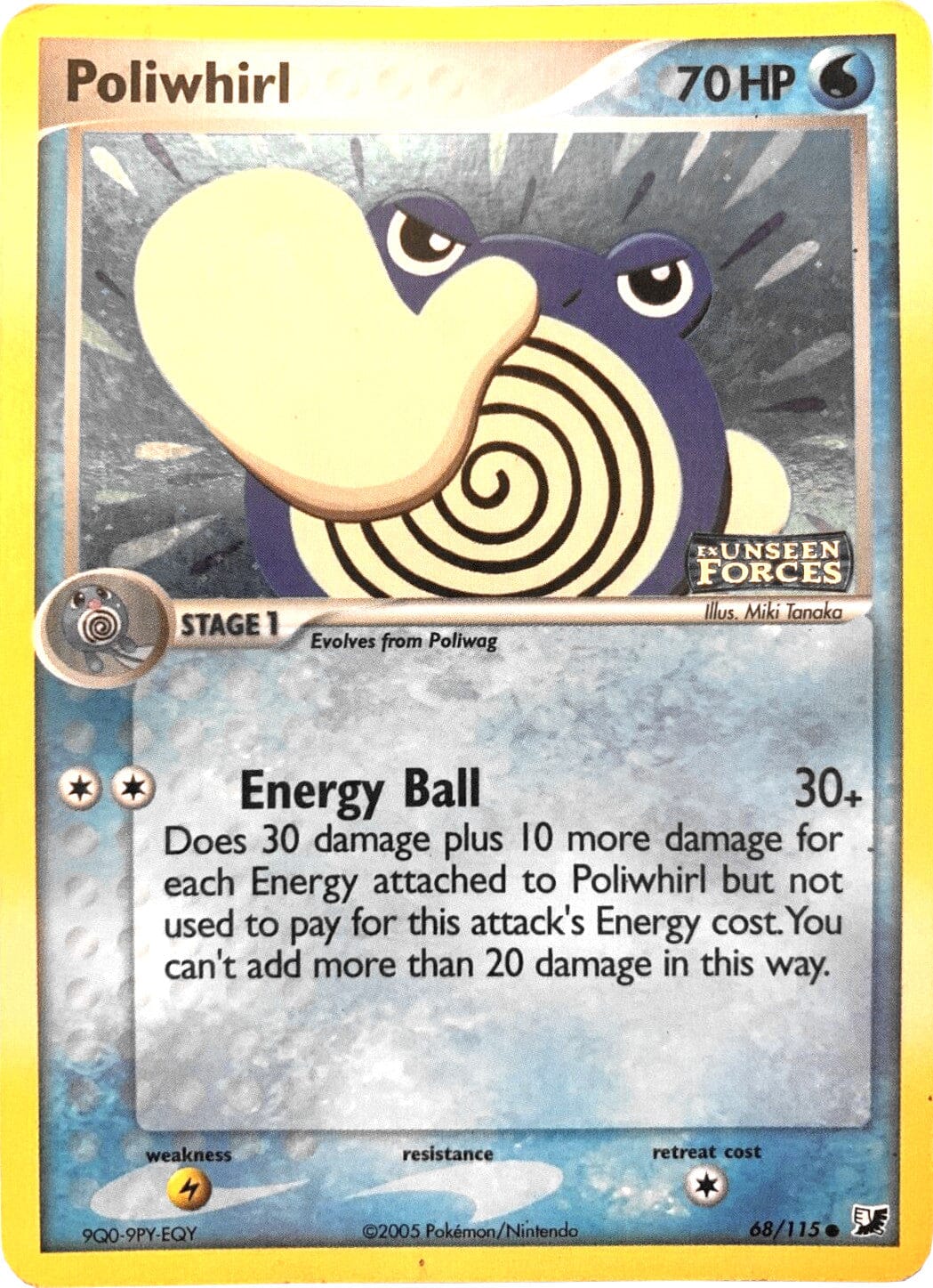 Poliwhirl (68/115) (Stamped) [EX: Unseen Forces] Pokemon Single Pokémon  | Multizone: Comics And Games