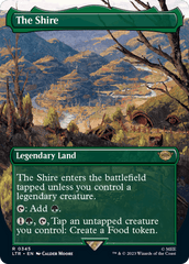 The Shire (Borderless Alternate Art) [The Lord of the Rings: Tales of Middle-Earth] MTG Single Magic: The Gathering  | Multizone: Comics And Games