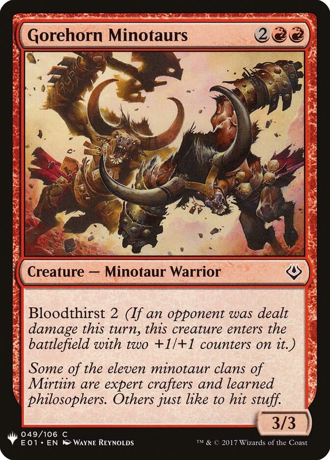 Gorehorn Minotaurs [Mystery Booster] MTG Single Magic: The Gathering  | Multizone: Comics And Games