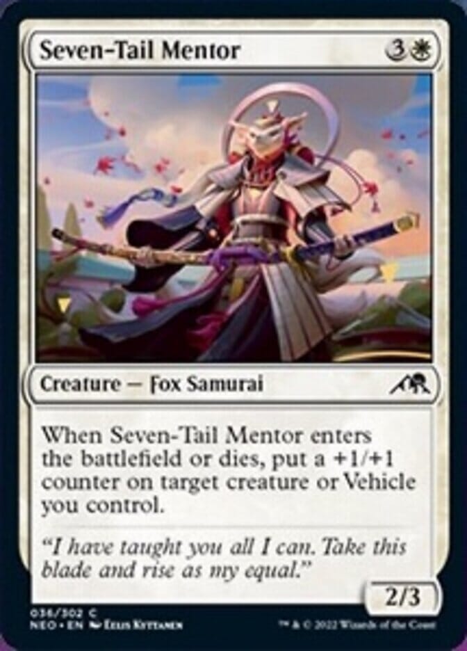 Seven-Tail Mentor [Kamigawa: Neon Dynasty] MTG Single Magic: The Gathering  | Multizone: Comics And Games