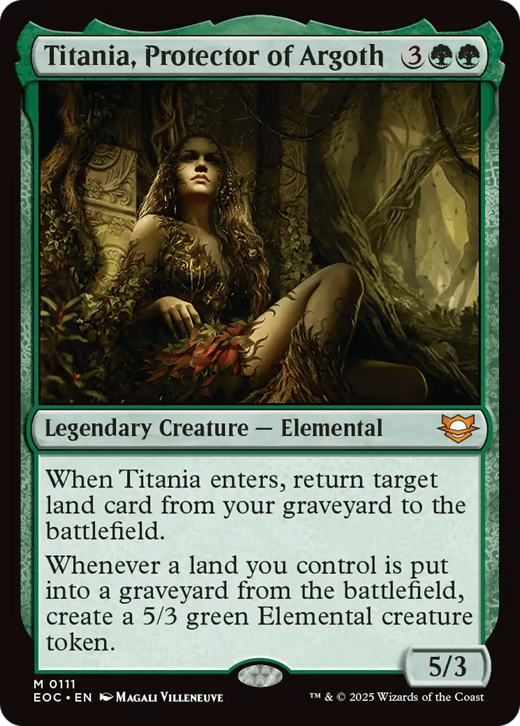 Titania, Protector of Argoth [Edge of Eternities Commander] MTG Single Magic: The Gathering  | Multizone: Comics And Games
