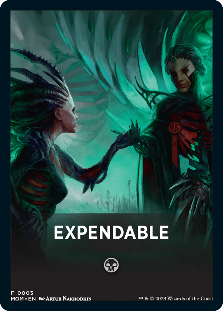 Expendable Theme Card [March of the Machine Tokens] MTG Single Magic: The Gathering  | Multizone: Comics And Games