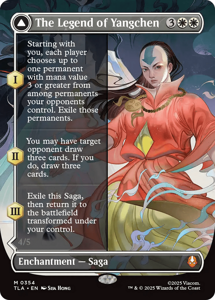 The Legend of Yangchen (Borderless) [Avatar: The Last Airbender] MTG Single Magic: The Gathering  | Multizone: Comics And Games