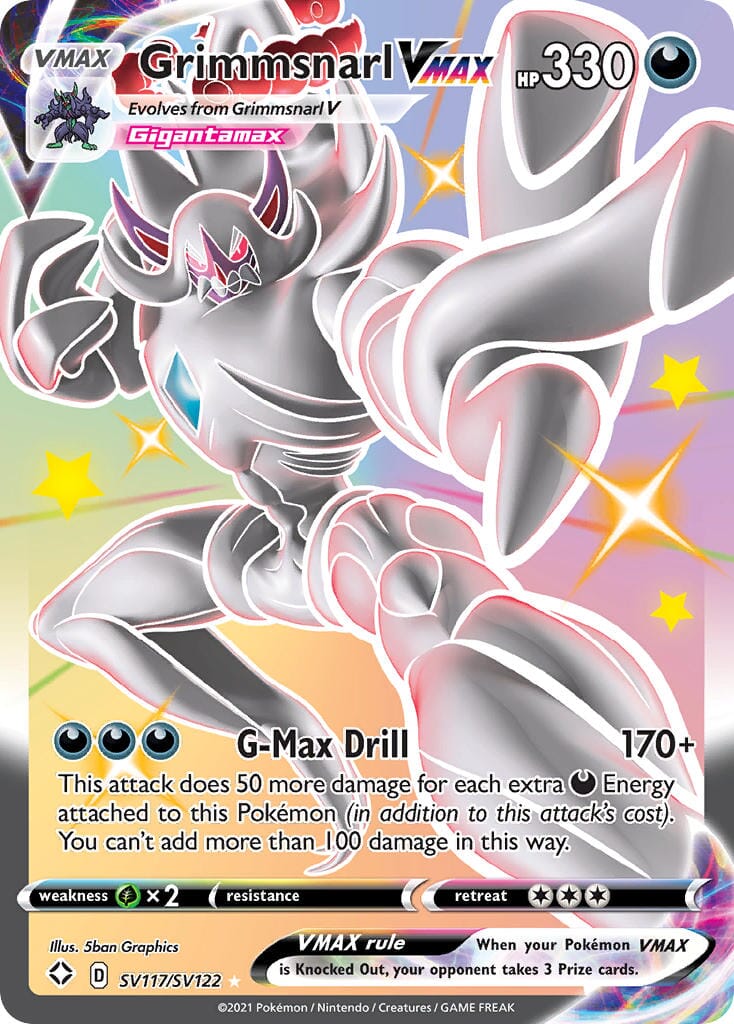 Grimmsnarl VMAX (SV117/SV122) [Sword & Shield: Shining Fates] Pokemon Single Pokémon  | Multizone: Comics And Games