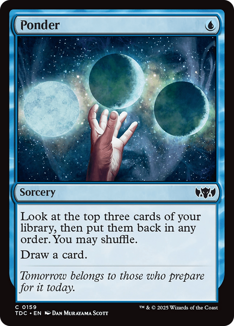 Ponder [Tarkir: Dragonstorm Commander] MTG Single Magic: The Gathering  | Multizone: Comics And Games