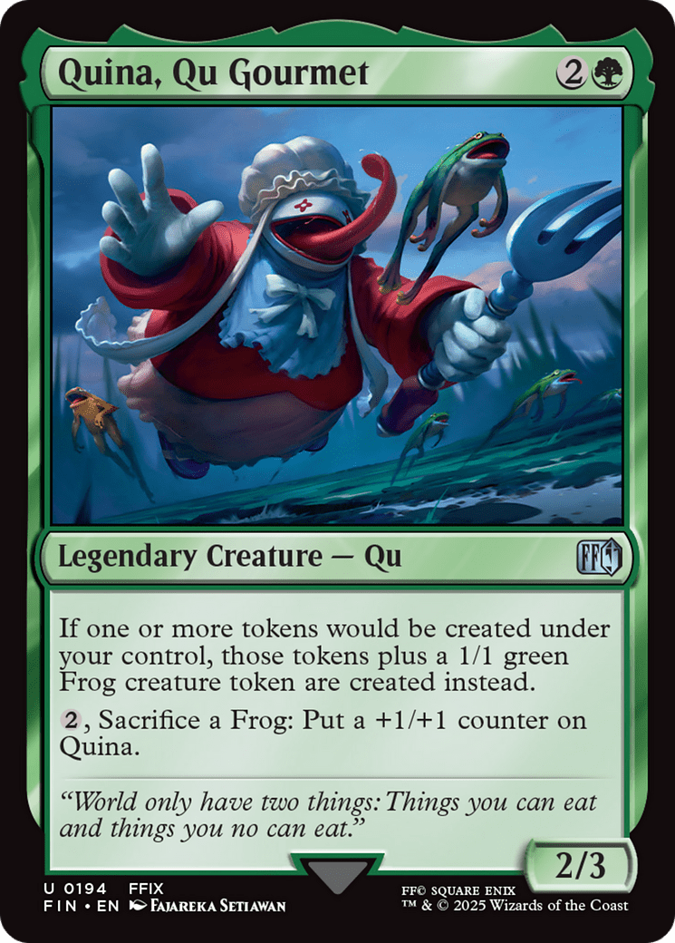 Quina, Qu Gourmet [FINAL FANTASY] MTG Single Magic: The Gathering  | Multizone: Comics And Games