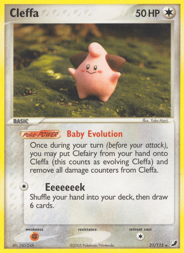 Cleffa (21/115) [EX: Unseen Forces] Pokemon Single Pokémon  | Multizone: Comics And Games