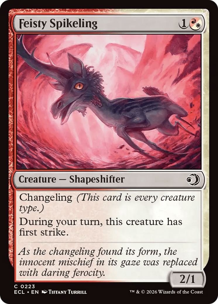 Feisty Spikeling [Lorwyn Eclipsed] MTG Single Magic: The Gathering  | Multizone: Comics And Games