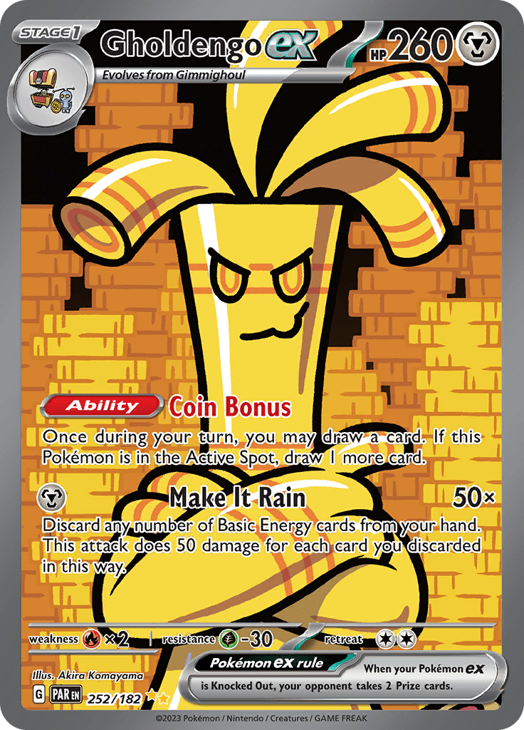Gholdengo ex (252/182) [Scarlet & Violet: Paradox Rift] Pokemon Single Pokémon  | Multizone: Comics And Games