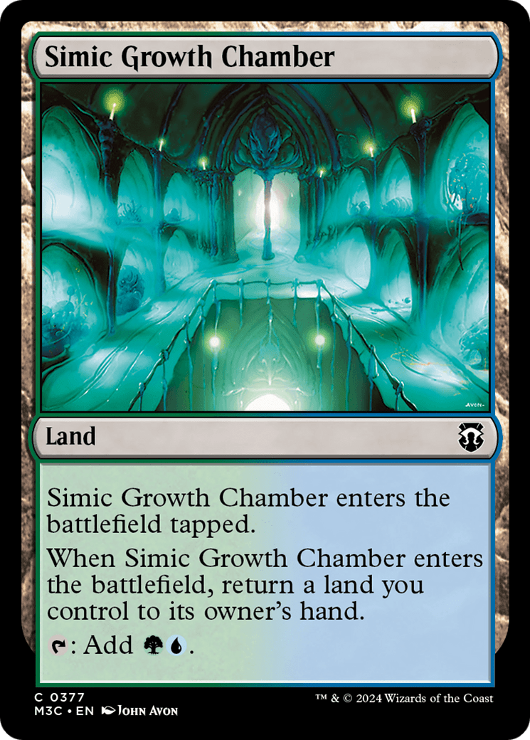 Simic Growth Chamber (Ripple Foil) [Modern Horizons 3 Commander] MTG Single Magic: The Gathering  | Multizone: Comics And Games